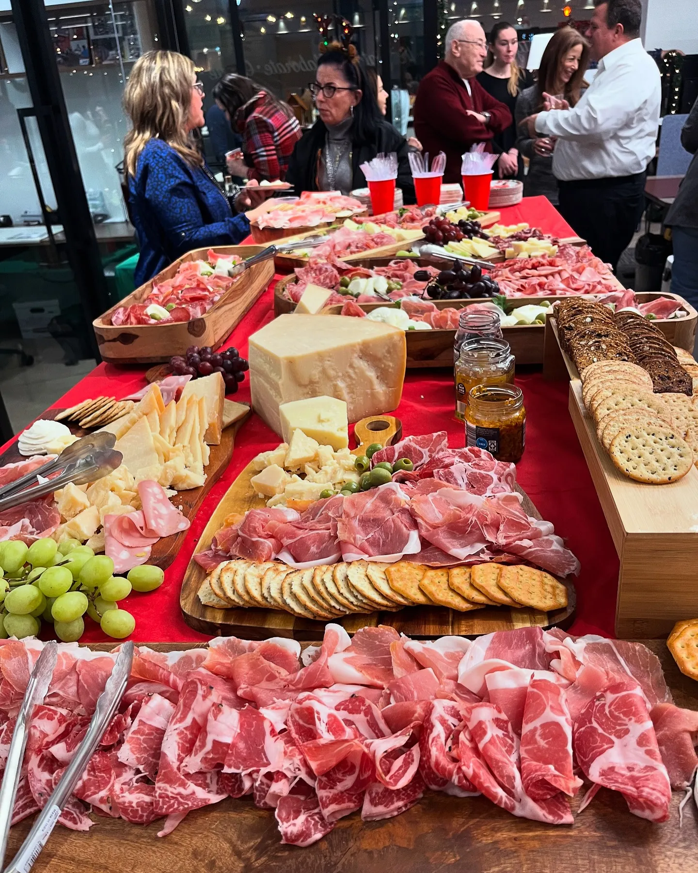 Charcuterie and cheese spread at a Culto Italiano catered event